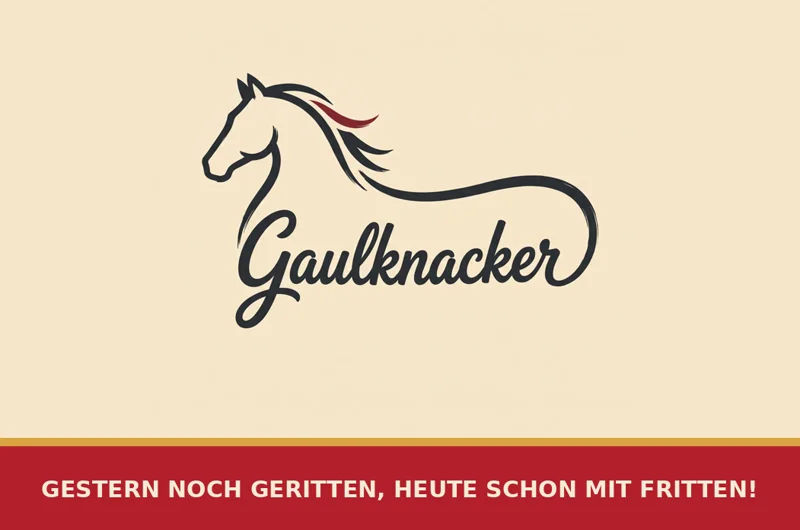 Gaulknacker-Visitenkarte Vorderseite mit Logo und Slogan